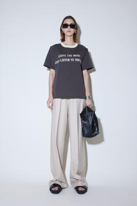 解构外露印花T恤