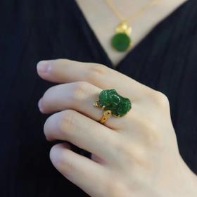 和田玉-貔貅戒指