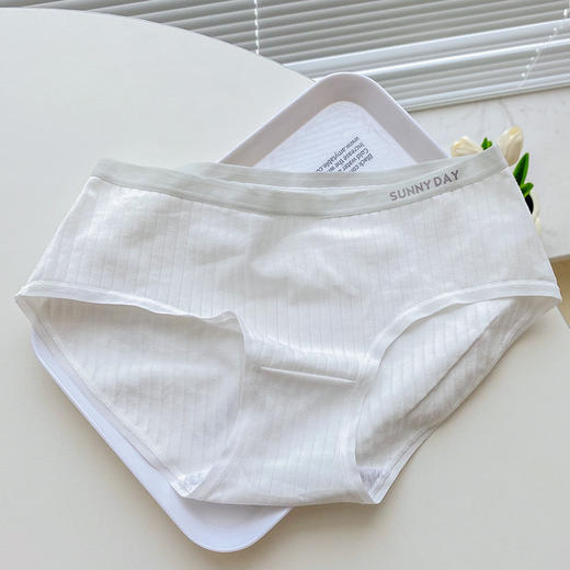 3条装「95%精梳棉 5A抗Jun」日系内裤女纯棉全棉舒适透气纯色少女风 商品图5