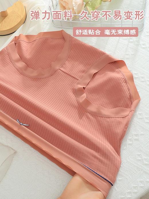 【5条装】芳妮诗2023年新款纯棉高腰内裤三角裤777#（豆沙-墨绿-柔黄-香槟-卡其） 商品图7