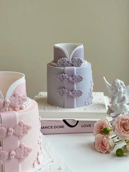 旗袍蛋糕送女生妈妈送婆婆长辈蛋糕-低糖处理无添加 商品图2