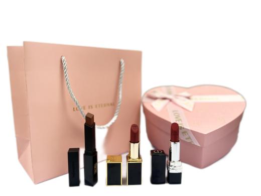 【品牌授权】爆款礼盒 圣罗兰小黑条314+TF16口红+迪奥999口红+礼盒 情人节礼品送女朋友老婆生日礼物 商品图1