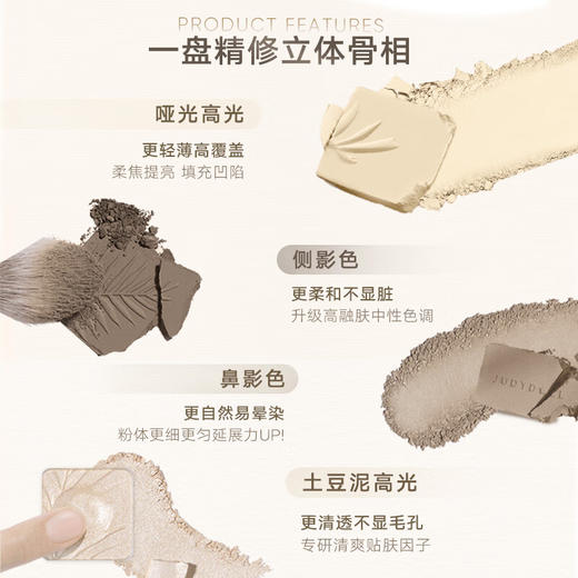 橘朵（Judydoll）高光修容综合盘#02 商品图5