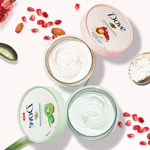 【保税仓】Dove多芬石榴籽冰淇淋身体磨砂膏298g 商品图3