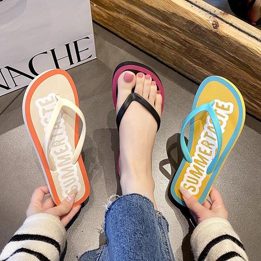 人字拖女夏夹脚可爱韩版沙滩海边凉拖鞋时尚外穿学生防滑浴室 商品图7