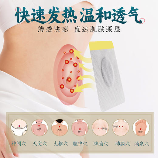 下单即送彩页！【艾草三伏贴 冬病夏治】 湖北李时珍三伏贴 艾草温灸贴穴位贴三伏天黑膏贴 30贴/盒 商品图1