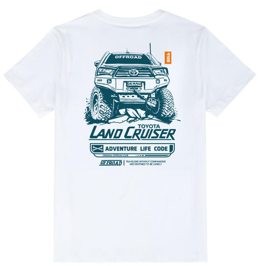 自由基地2023个性新款landcruiser简约风图案印花丰田车迷夏季T恤 NMT-2007 商品图4