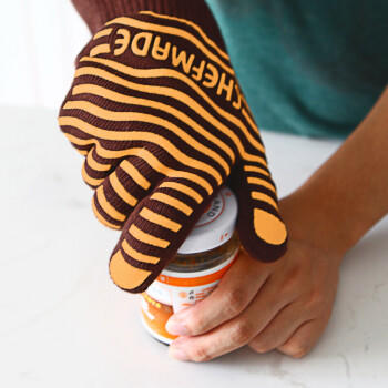 学厨防烫手套  五指硅胶防滑隔热耐高温手套 烤箱用烘焙工具 单只装 商品图4