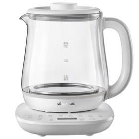 【小程序】小熊养生壶 YSH-D15V9 白色 玻璃壶身+牛皮箱 有滤网 无功能灯款