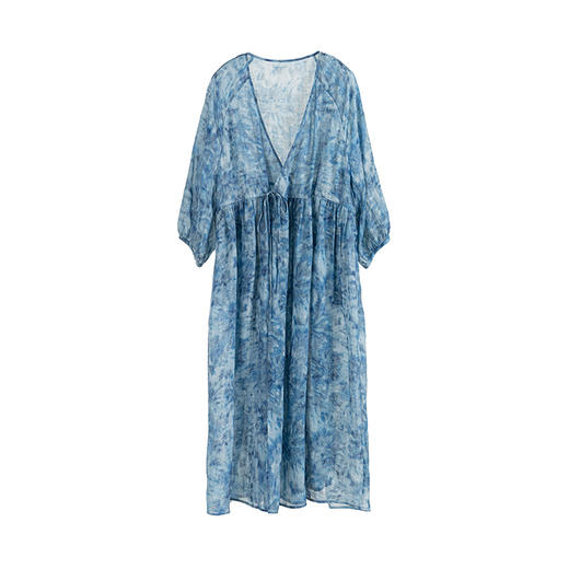 绽放294朵/高端100%砂洗苎麻连衣裙 商品图4