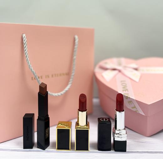 【品牌授权】爆款礼盒 圣罗兰小黑条314+TF16口红+迪奥999口红+礼盒 情人节礼品送女朋友老婆生日礼物 商品图0