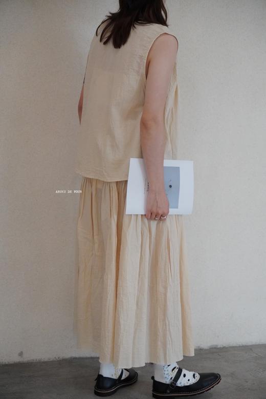 elsa esturgie 圆领缩褶领口无袖背心 商品图4