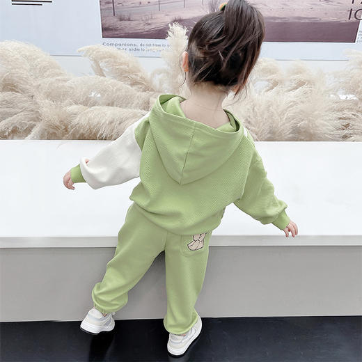 裁缝学苑TQ38 连帽上衣裤子套装童装纸样女童儿童服装打版裁剪图 商品图1