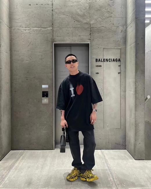 BL世家 520情侣款 领后刺绣字母 圆领短袖T恤 Z-10722 商品图2