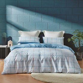 罗莱（LUOLAI） 四件套纯棉床单被罩枕套全棉床上TG单双人四季简约悦动人生 200*230cm