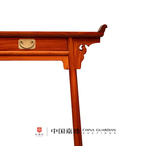 红桥红  家具严选  缅甸花梨（大果紫檀）【石面 97 单联 翘头案】 商品图1