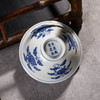青花柴窑花卉瑞果斗笠杯 商品缩略图4
