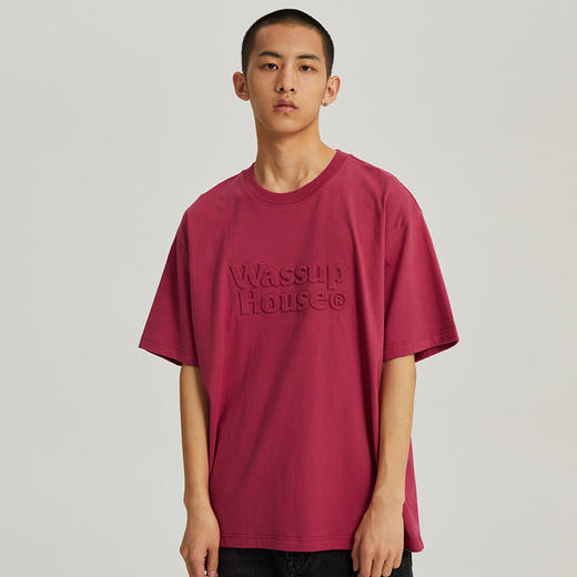 WassupHouse-压印短袖T恤 商品图5
