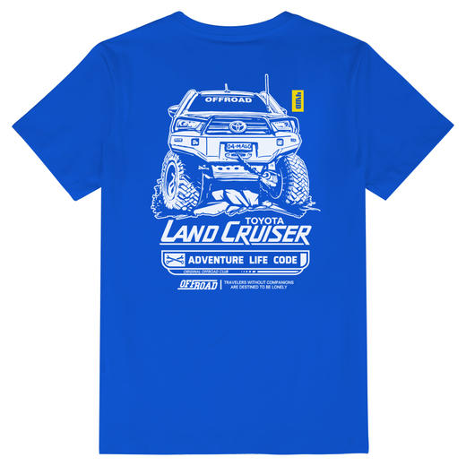 自由基地2023个性新款landcruiser简约风图案印花丰田车迷夏季T恤 NMT-2007 商品图6