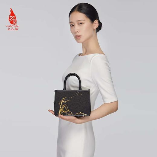 SAINTJOY/上久楷 宋锦女式拎包  松雁金山来  BWW22A1001 商品图5