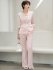 粉色西装外套女光泽感2023夏季新款七分袖正装职业套装 商品缩略图2