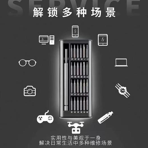 「25件套！9.9元包邮」多功能居家日用螺丝刀异形批头电脑手机拆卸维修工具组套装 商品图3