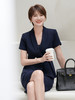 职业套装女短袖夏款时尚新款西装正装薄款高级感面试套裙 商品缩略图2