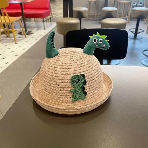 立体卡通恐龙遮阳帽 男宝宝帽子夏季男童草帽婴儿防晒帽 商品图9
