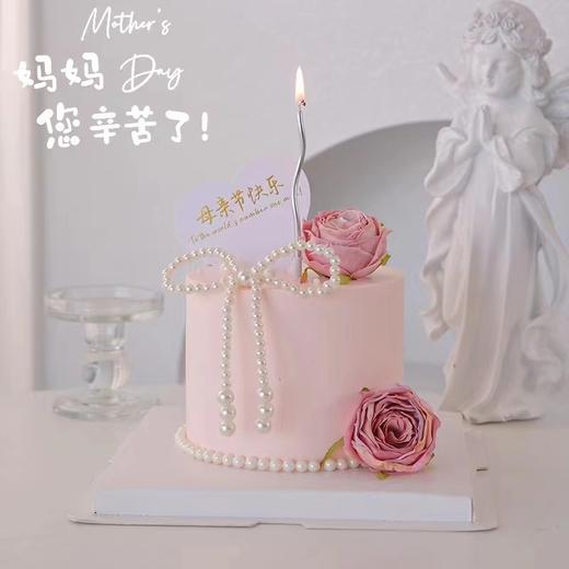 母亲节 2朵花 白色卡片 商品图0