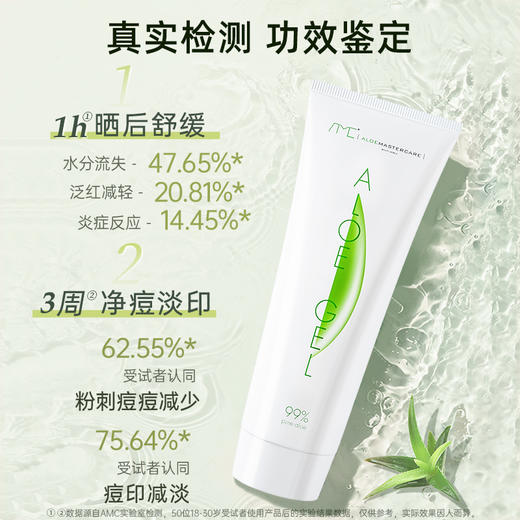 【AMC 南非好望角芦荟胶】99%芦荟成分 修复因子高于普通20倍  南非AMC芦荟胶75ml/支晒后修复补水保湿 商品图2