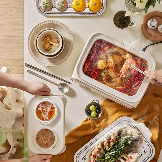 【小程序】小熊电蒸锅 DZG-P20Q5 米白色 双层五金电蒸锅 商品图4