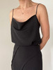 Semplicita | F29 黑色荡领吊带背心 [ 垂感面料 ] 商品缩略图3