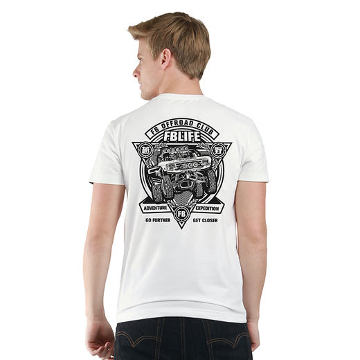 自由基地FBLIFE夏季新款团队定制越野车队徽图案户外穿越短袖T恤 NMT-1983 商品图0