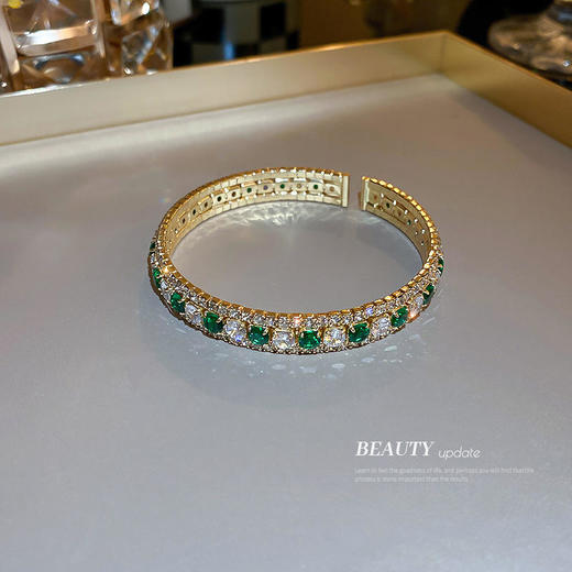 HB482韩国正方形镶钻手链气质轻奢手环 商品图1