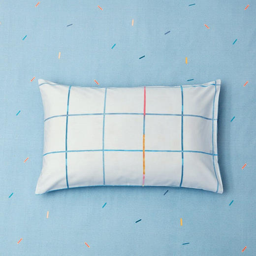 罗莱（LUOLAI） 四件套纯棉床单被罩枕套全棉床上TG单双人四季简约悦动人生 200*230cm 商品图3