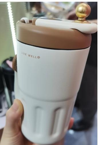 显温咖啡保温杯-烟空白 商品图0