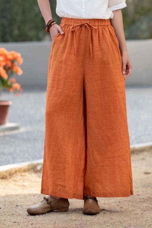 女麻阔腿裤88170 商品图4