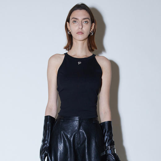 挂脖圆领背心 商品图0