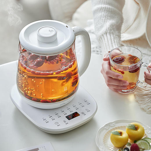 【小程序】小熊养生壶 YSH-D15V9 白色 玻璃壶身+牛皮箱 有滤网 无功能灯款 商品图8