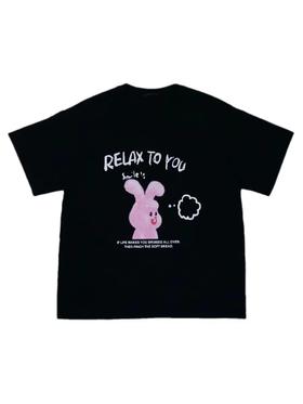 乔乔兔 艺术家KEN LEE----《JOJO兔》联名款纯棉印花T恤#此商品参加第十一届北京惠民文化消费季