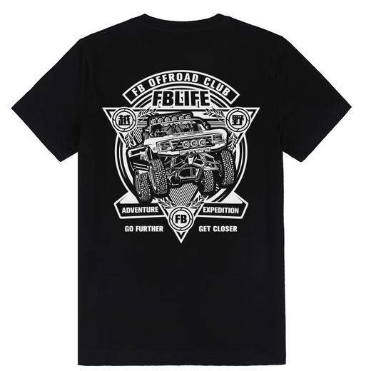 自由基地FBLIFE夏季新款团队定制越野车队徽图案户外穿越短袖T恤 NMT-1983 商品图2