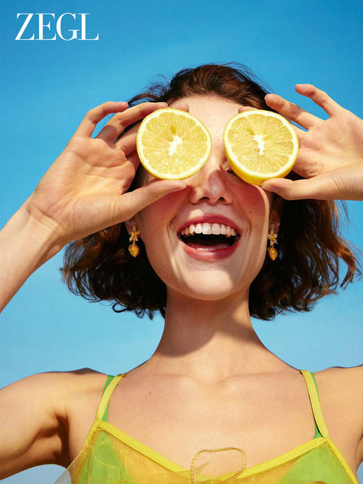 ZEGL设计师水果系列耳环女2023新款爆款耳钉小众设计925银针耳饰 商品图3