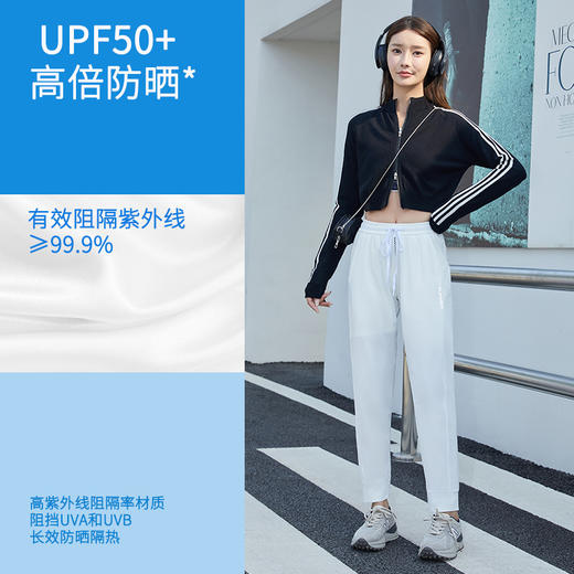 「黑白两色！防水防晒」速干裤男女夏季冰丝防晒休闲裤 修身显瘦垂感瑜伽户外运动健身长裤 商品图1