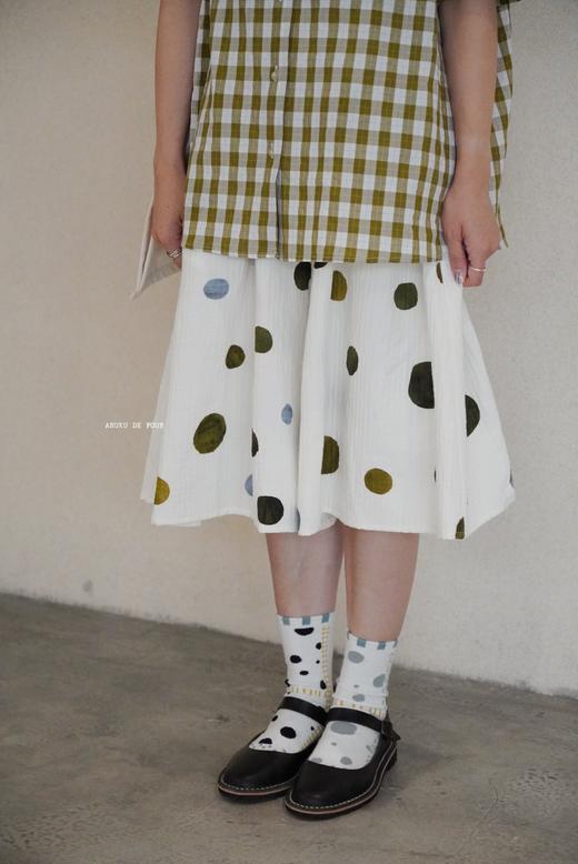（5折）apuntob 圆点2色可选波点裙裤 商品图1