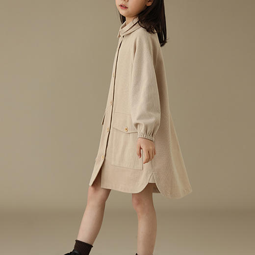 裁缝学苑TQ16 翻领工装女童连衣裙纸样儿童裙子衣服样板服装打版 商品图6