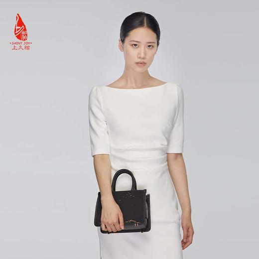 SAINTJOY/上久楷 宋锦女式拎包  松雁金山来  BWW22A1001 商品图6