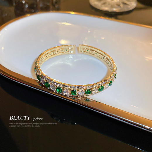 HB482韩国正方形镶钻手链气质轻奢手环 商品图3