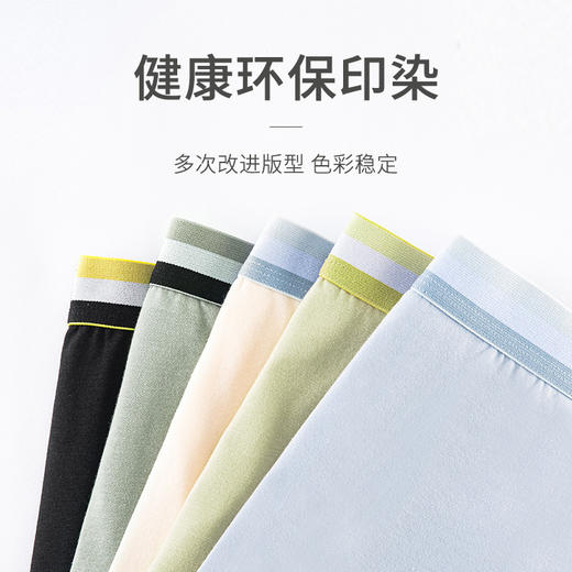 柔软吸湿透气日系风【无侧缝质感爆款】 奶油新款莫代尔纯色无痕男士内裤多色中腰透气四角裤平角裤男 商品图3