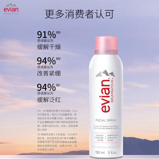 Evian依云 矿泉水补水喷雾 150ml/50ml/瓶 商品图2