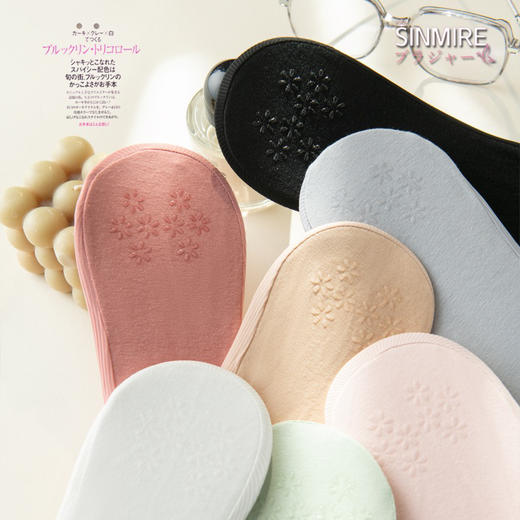 隐形不掉跟！sinmire船袜薄透舒适隐形冰丝无痕防滑不掉跟前口短袜 商品图6